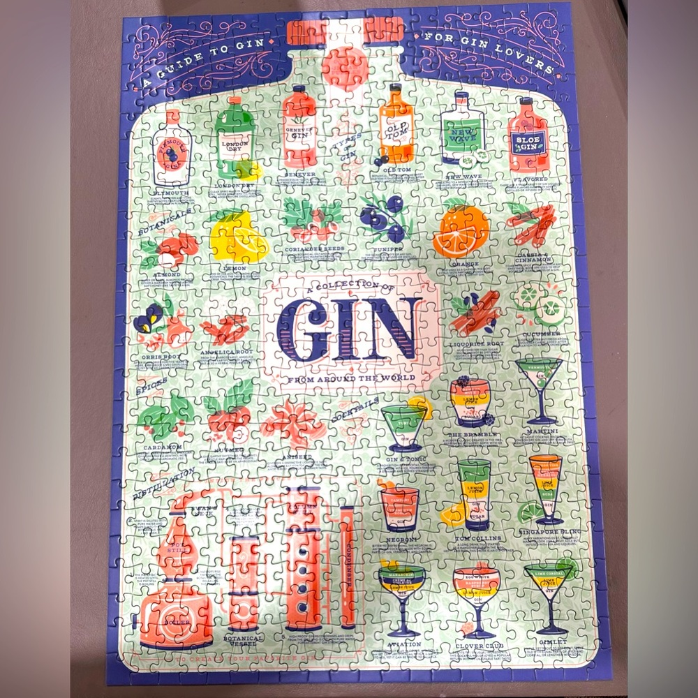 Gin Lovers Jigsaw Puzzle, EUC